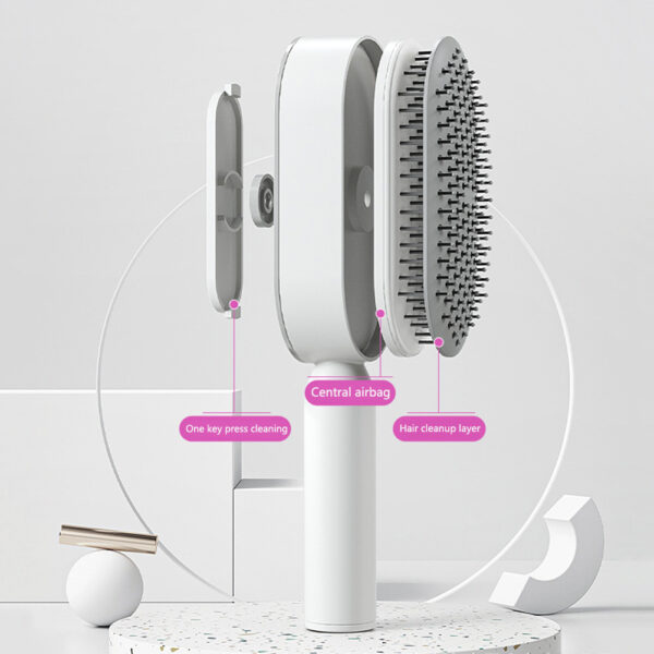Self Cleaning Hair Brush For Women - Image 8